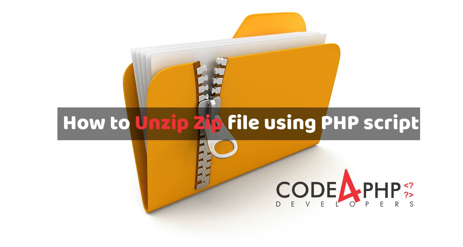 How to unzip zip file using PHP script ?